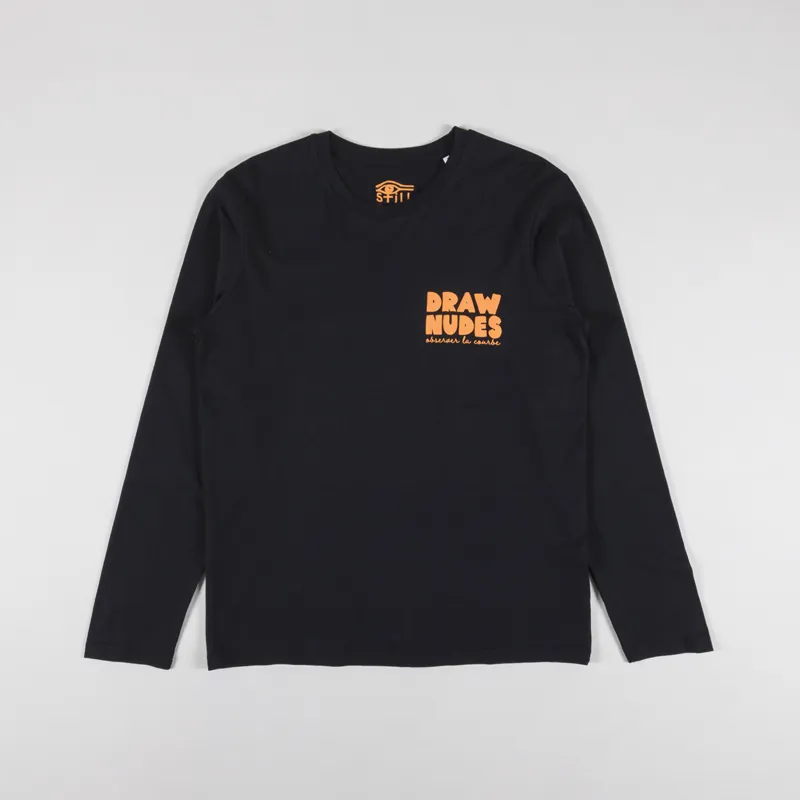 Still Life Draw Nudes Long Sleeve T Shirt Black-1