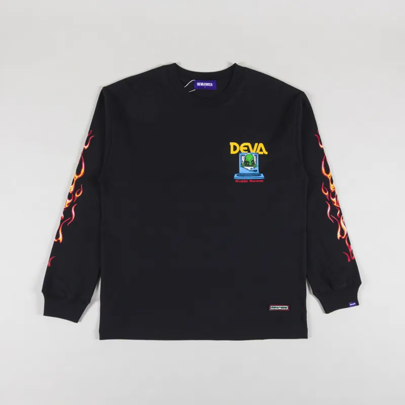 Deva States Colony Long Sleeve T Shirt Black-1