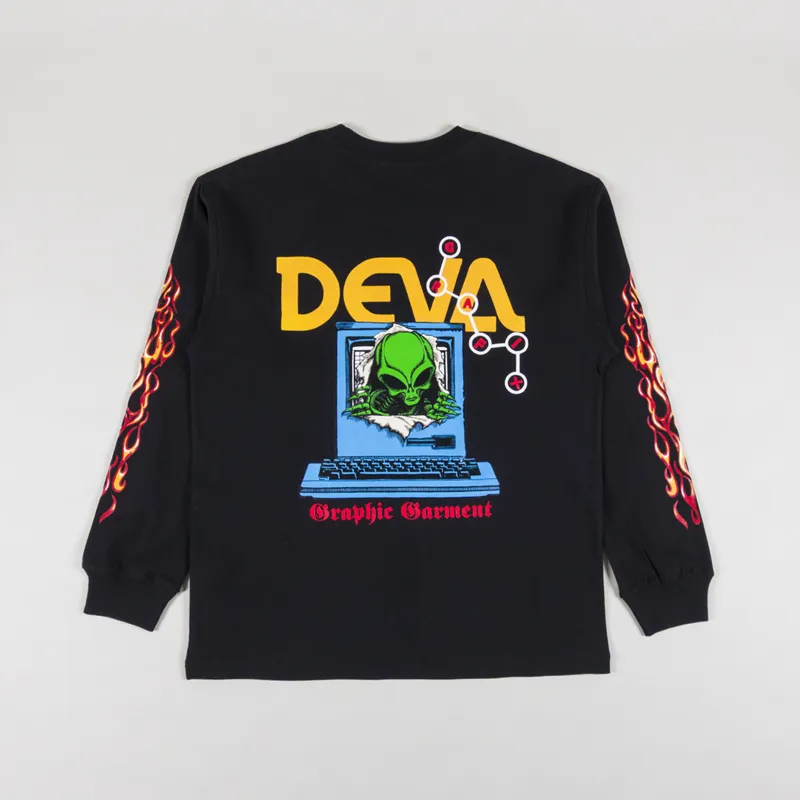 Deva States Colony Long Sleeve T Shirt Black