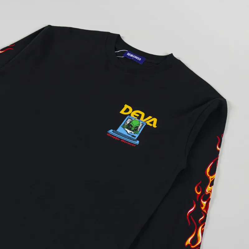 Deva States Colony Long Sleeve T Shirt Black-3