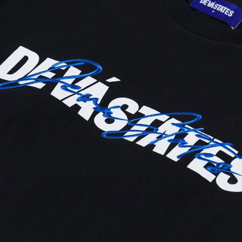 Deva States Overlay Logo T Shirt Black-4