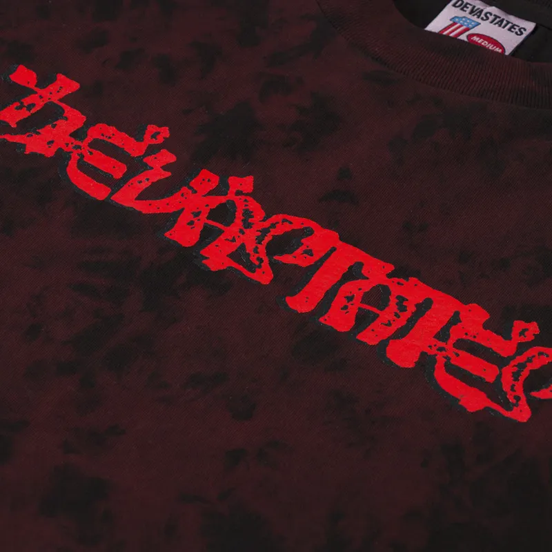 Deva States Mystic GFX T Shirt Bleached Black-5