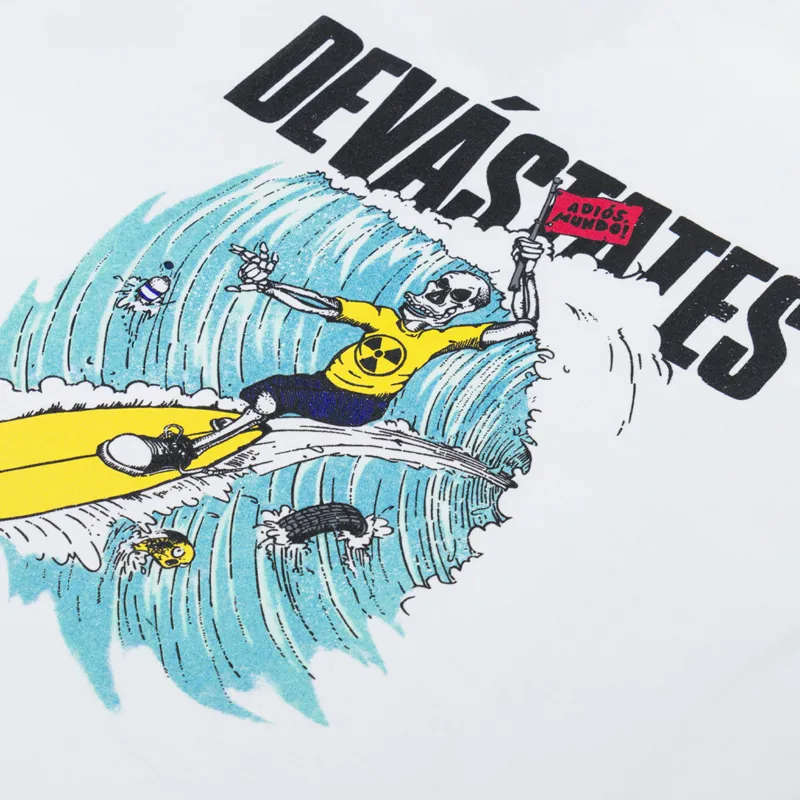 Deva States Adios GFX T Shirt White-5
