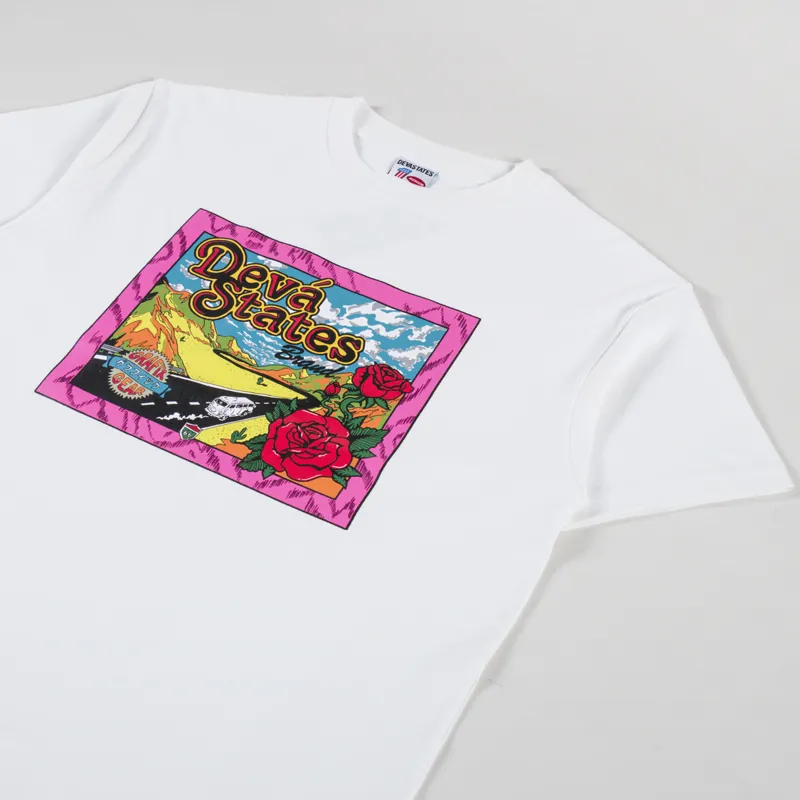 Deva States Trippin GFX T Shirt White-2