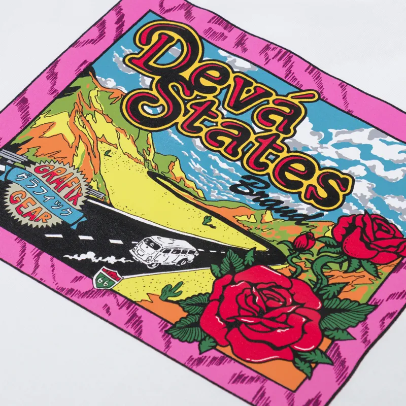 Deva States Trippin GFX T Shirt White-4