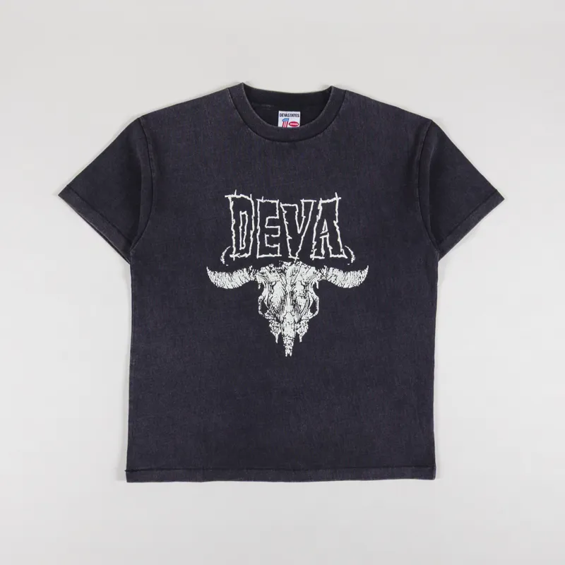 Deva States Gara GFX T Shirt Washed Black-1