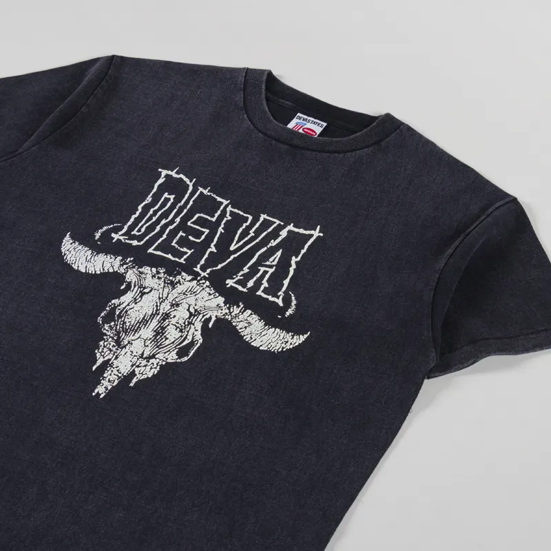 Deva States Gara GFX T Shirt Washed Black-3