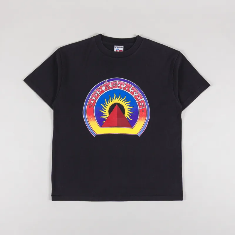 Deva States Pyramid GFX T Shirt Washed Black-1