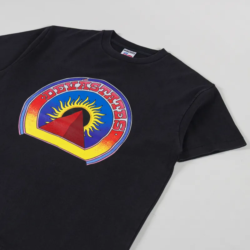 Deva States Pyramid GFX T Shirt Washed Black-3