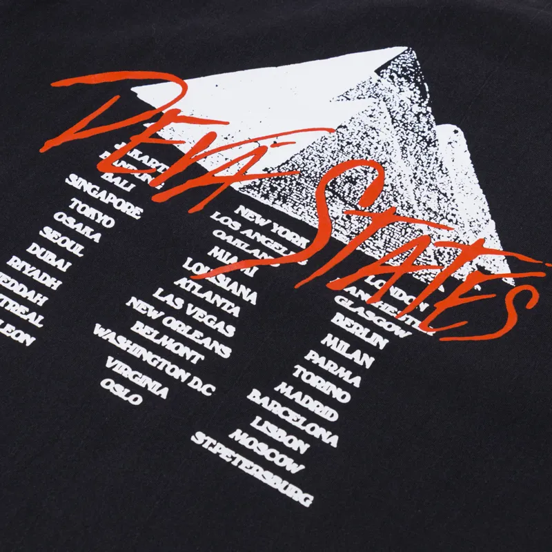 Deva States Pyramid GFX T Shirt Washed Black-4