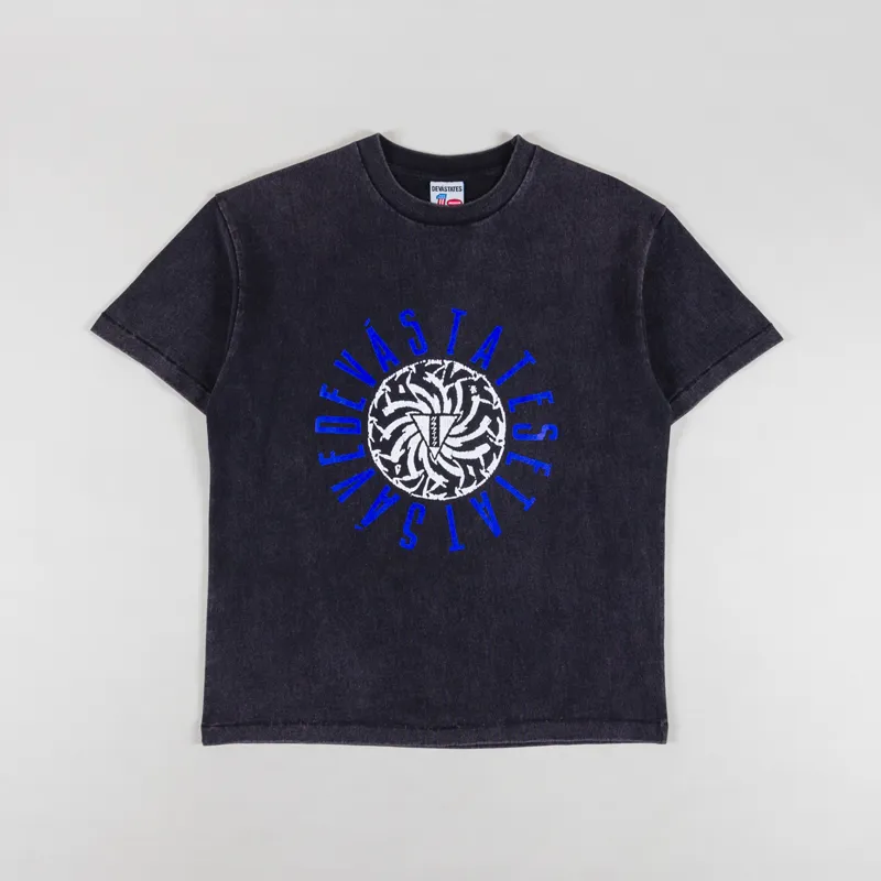 Deva States Buzzsaw GFX T Shirt Washed Black-1