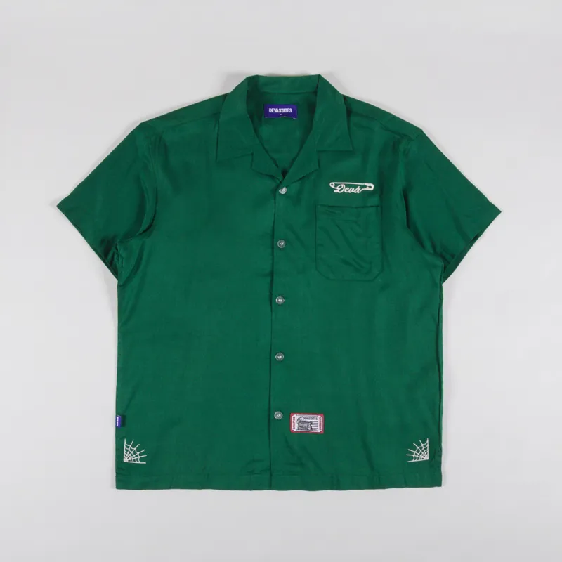 Deva States Pins Bowling Shirt Green