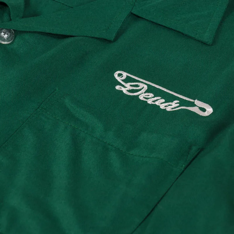 Deva States Pins Bowling Shirt Green-5