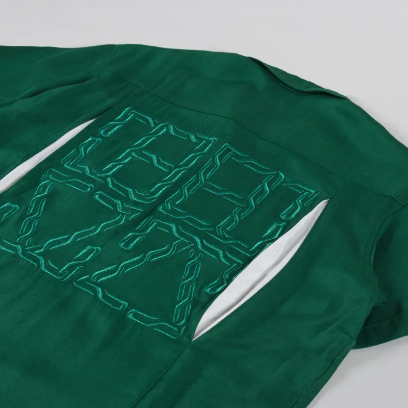 Deva States Pins Bowling Shirt Green-3