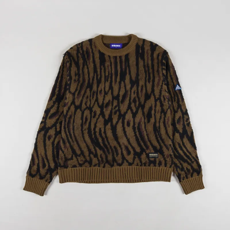 Deva States Pantera Brushed Knitted Sweater Brown