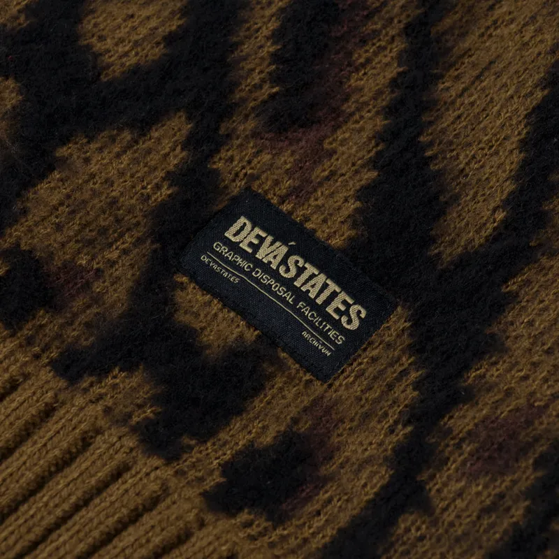 Deva States Pantera Brushed Knitted Sweater Brown-4