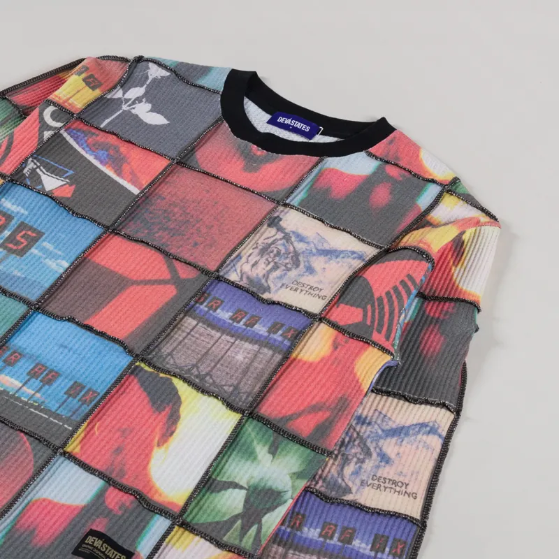 Deva States Waffle Patchwork T Shirt Precious Multi-2
