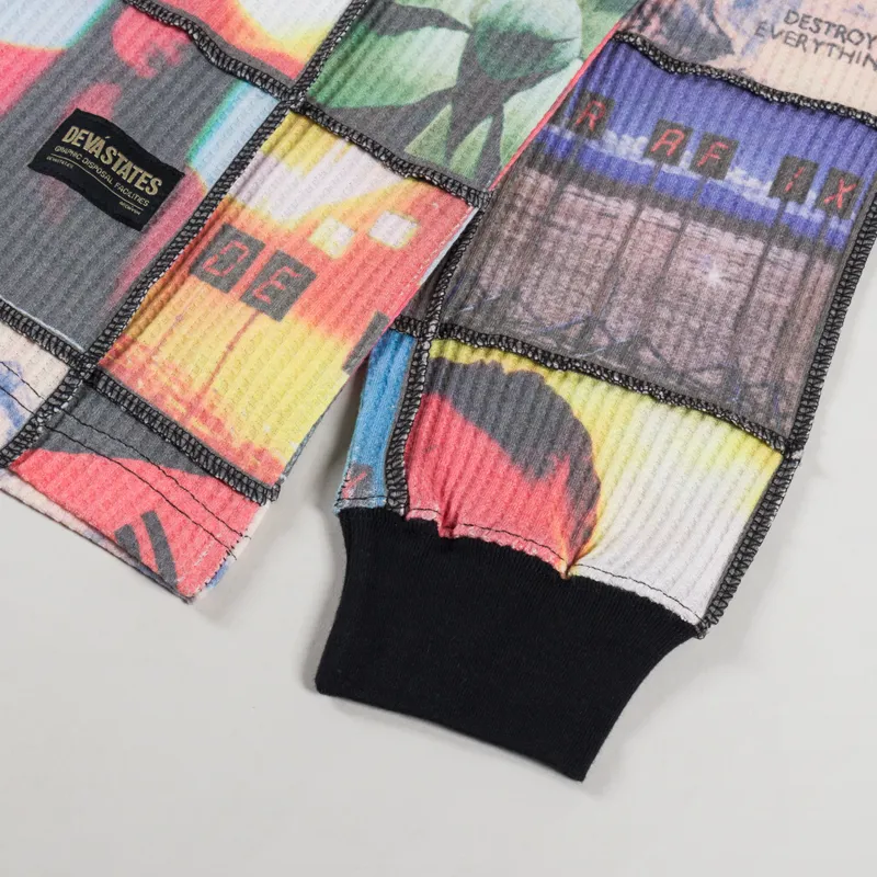 Deva States Waffle Patchwork T Shirt Precious Multi-5
