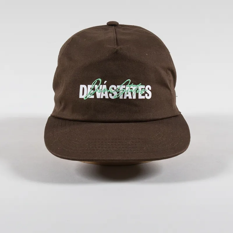 Deva States Overlay Snapback Cap Brown-2