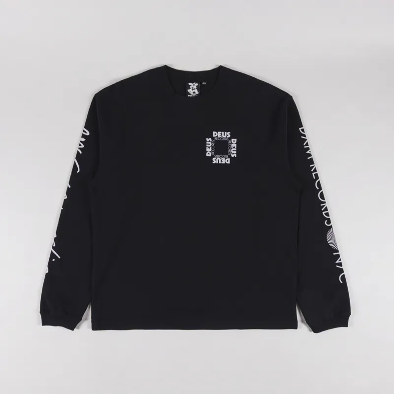 Deus Ex Machina Defacto Long Sleeve T Shirt Black-1