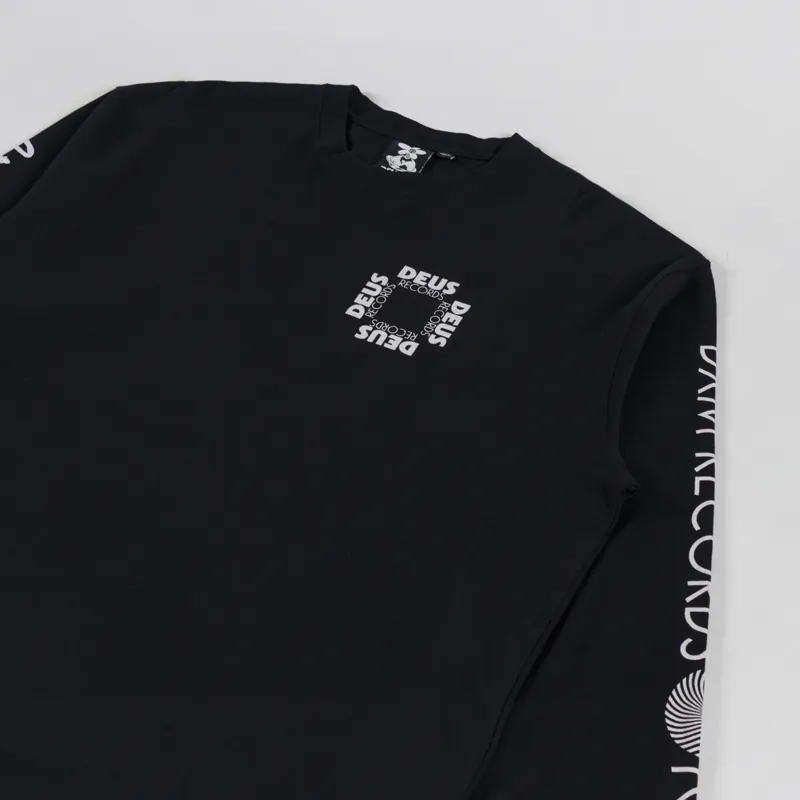 Deus Ex Machina Defacto Long Sleeve T Shirt Black-3