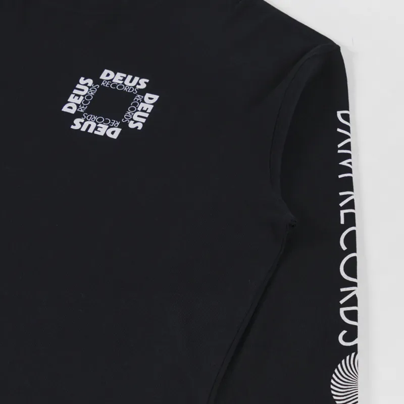 Deus Ex Machina Defacto Long Sleeve T Shirt Black-6