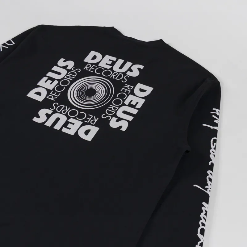 Deus Ex Machina Defacto Long Sleeve T Shirt Black-2