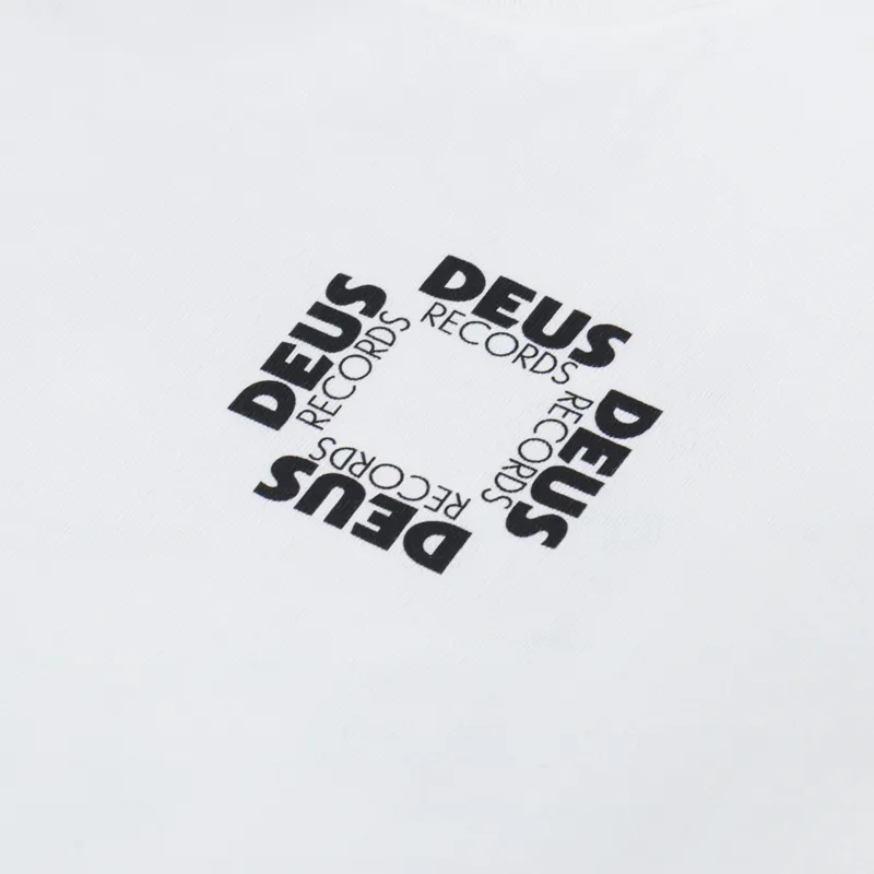 Deus Ex Machina Defacto Long Sleeve T Shirt Vintage White-5