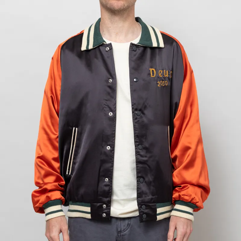 Deus Ex Machina Off Beat Jacket Bowling Orange-1