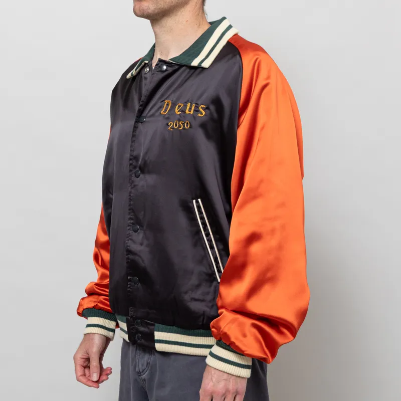 Deus Ex Machina Off Beat Jacket Bowling Orange-2