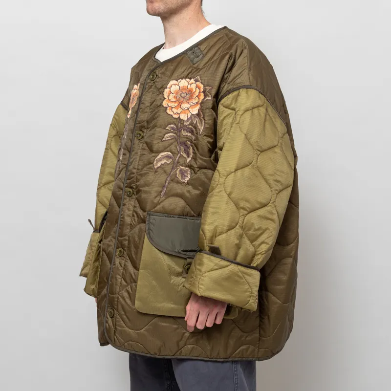 Deus Ex Machina Million Volt Oversized Jacket Olive Drab-1