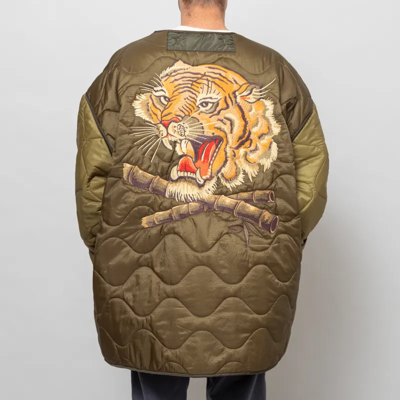 Deus Ex Machina Million Volt Oversized Jacket Olive Drab-3