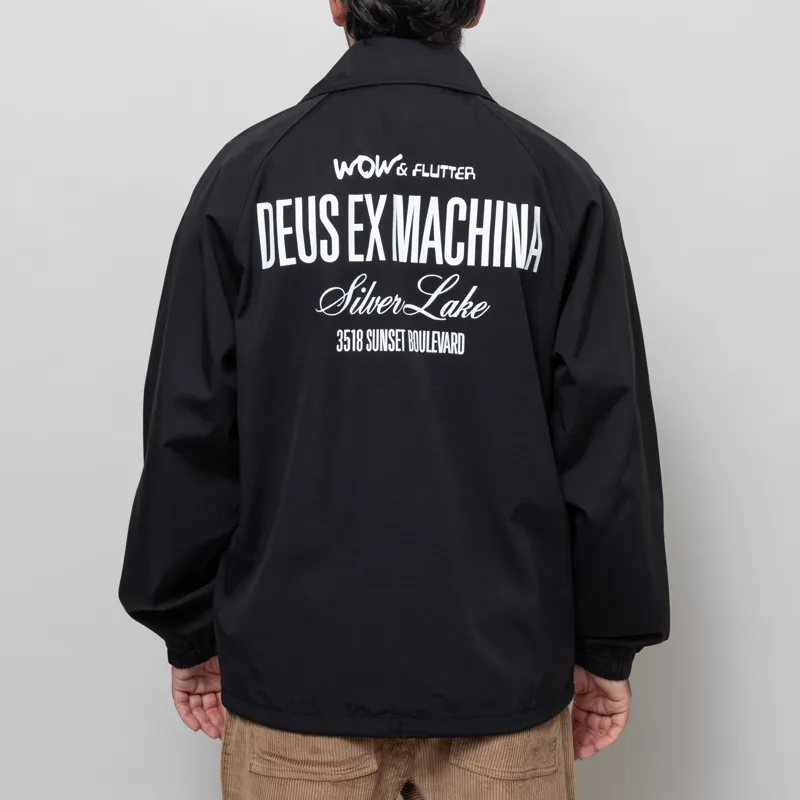 Deus Ex Machina Mens Sensory Overload Coach Jacket Black