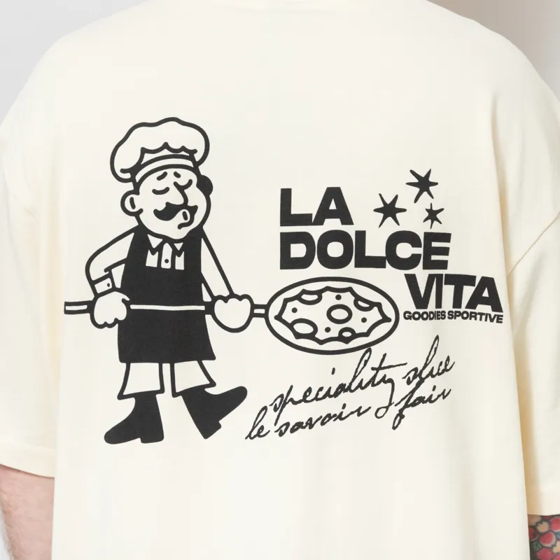 Goodies Sportive Dolce Vita T Shirt Butter-5
