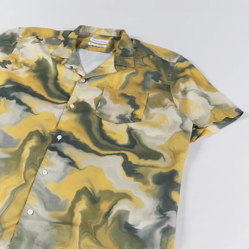Edmmond Studios Darius Short Sleeve Shirt Mustard-1