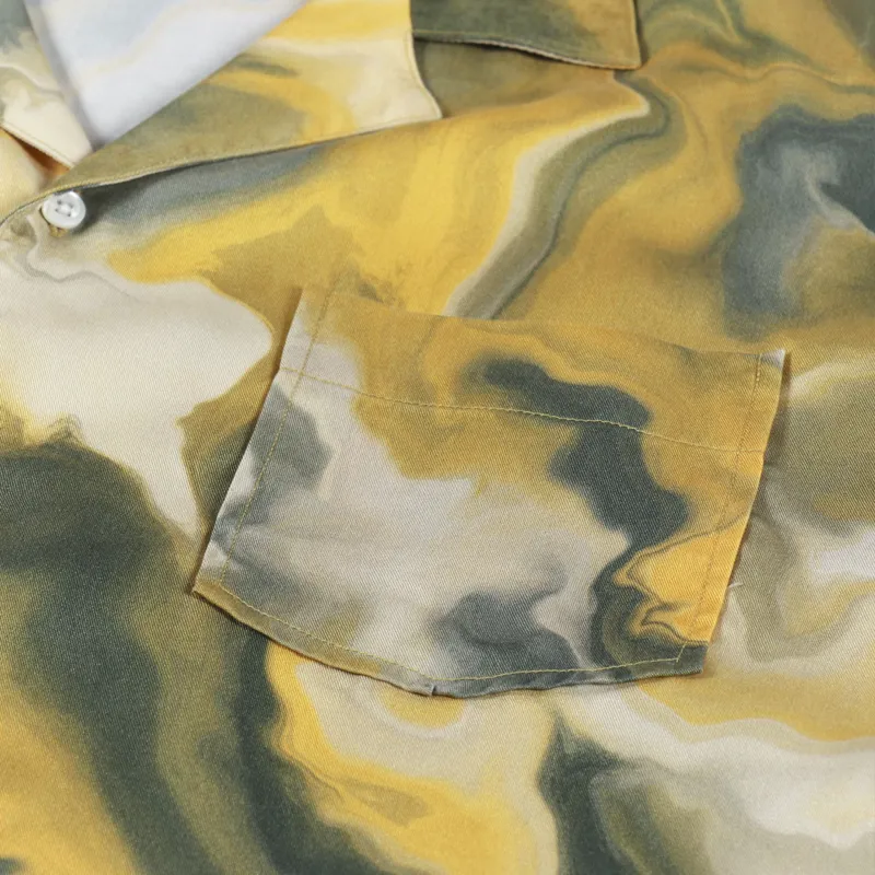 Edmmond Studios Darius Short Sleeve Shirt Mustard-2