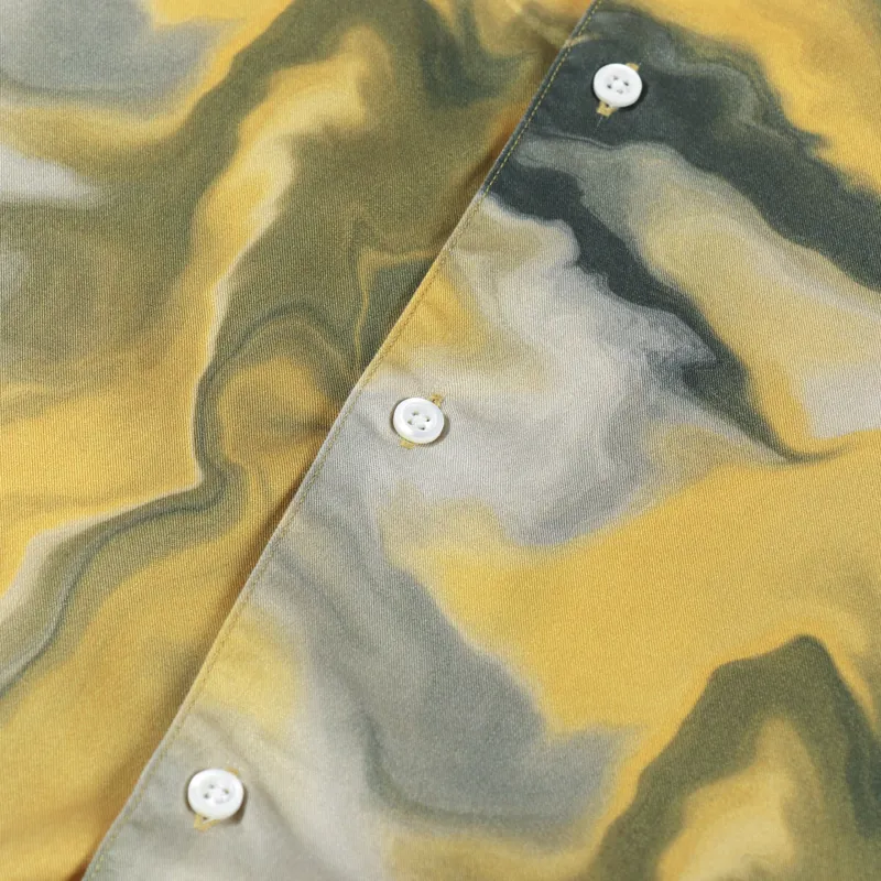 Edmmond Studios Darius Short Sleeve Shirt Mustard-3