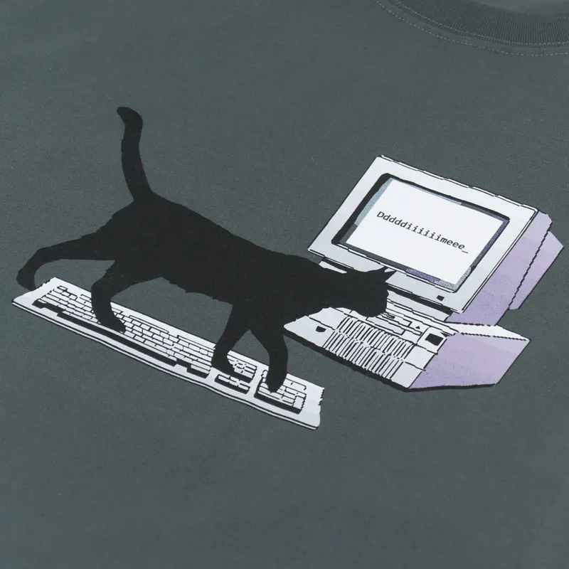 Dime Data Entry T Shirt Dark Teal-1