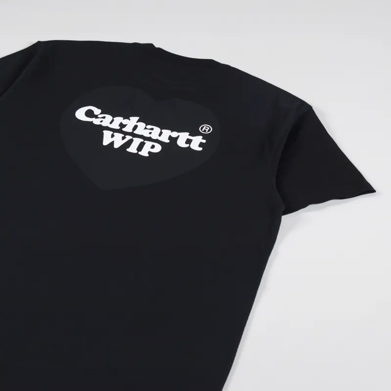 Carhartt WIP Double Heart T Shirt Black-2