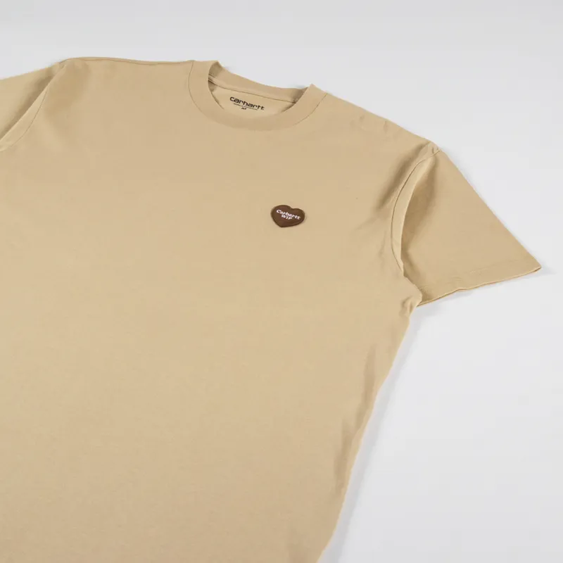 Carhartt WIP Mens Short Sleeve Double Heart T Shirt Dusty H