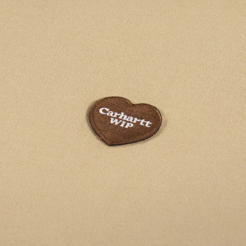 Carhartt WIP Double Heart T Shirt Dusty H Brown-5