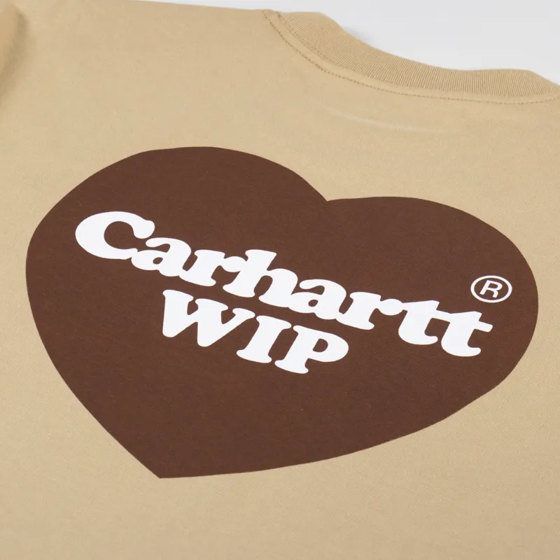 Carhartt WIP Double Heart T Shirt Dusty H Brown-4