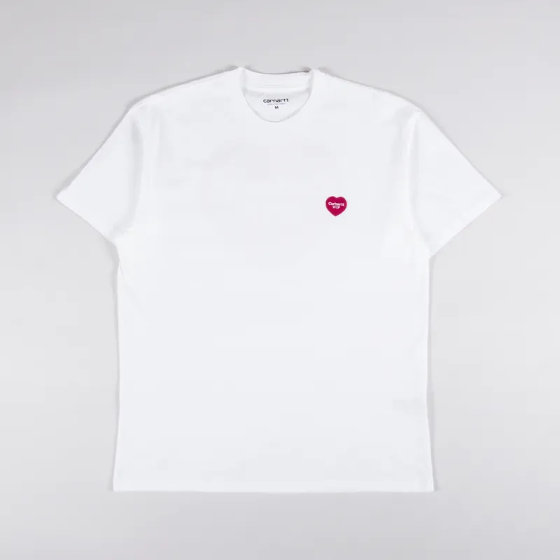 Carhartt WIP Double Heart T Shirt White-1
