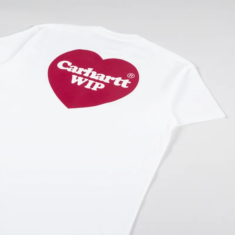 Carhartt WIP Double Heart T Shirt White-2