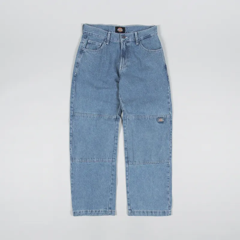Dickies Double Knee Denim Pant Light Wash-1