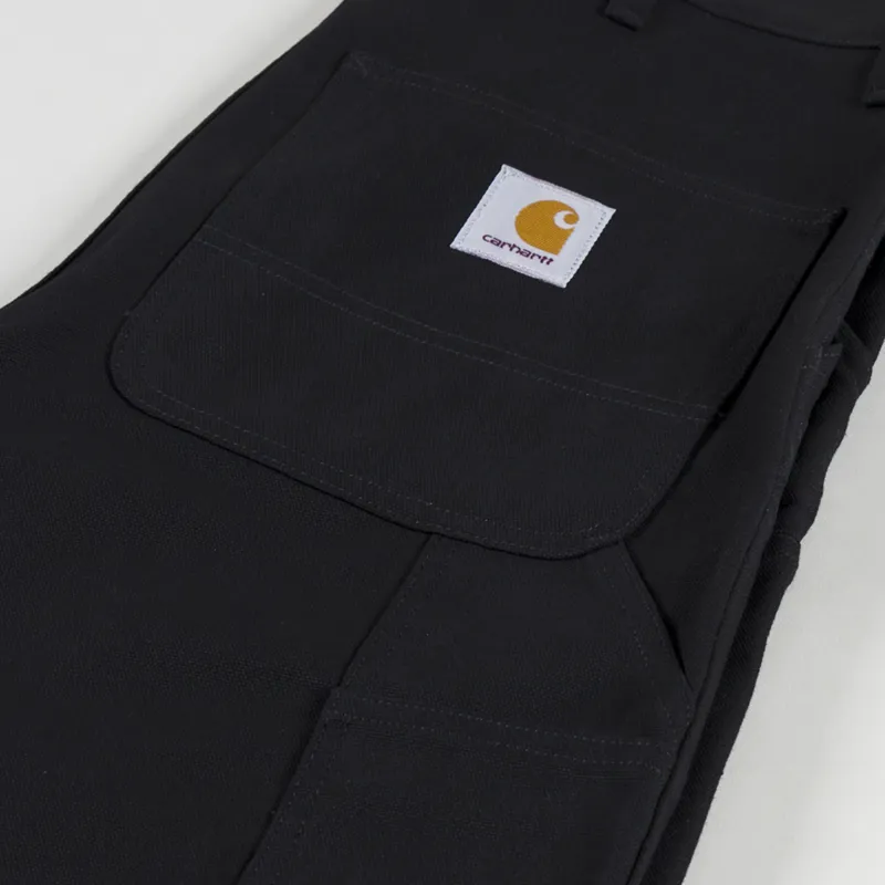 Carhartt WIP Double Knee Pant Black Rigid Dearborn Canvas-4