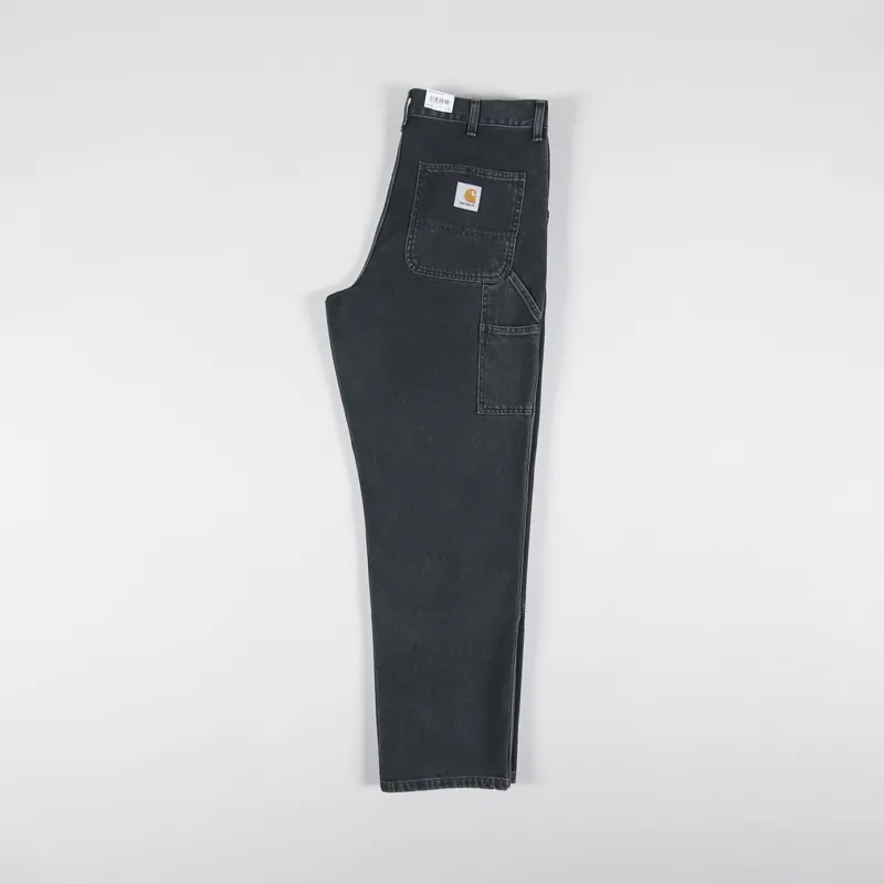 Carhartt WIP Double Knee Pant Black Stone Washed Smith Denim-2