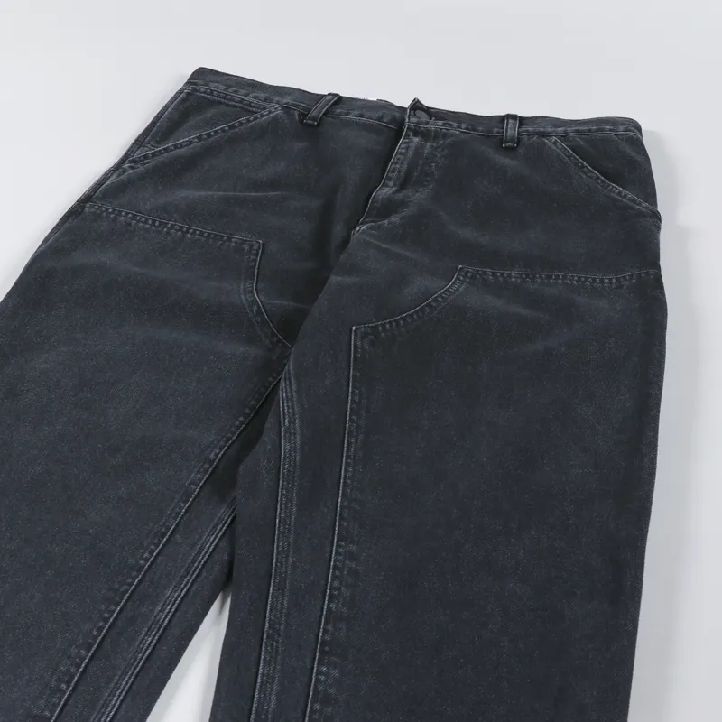 Carhartt WIP Double Knee Pant Black Stone Washed Smith Denim-3
