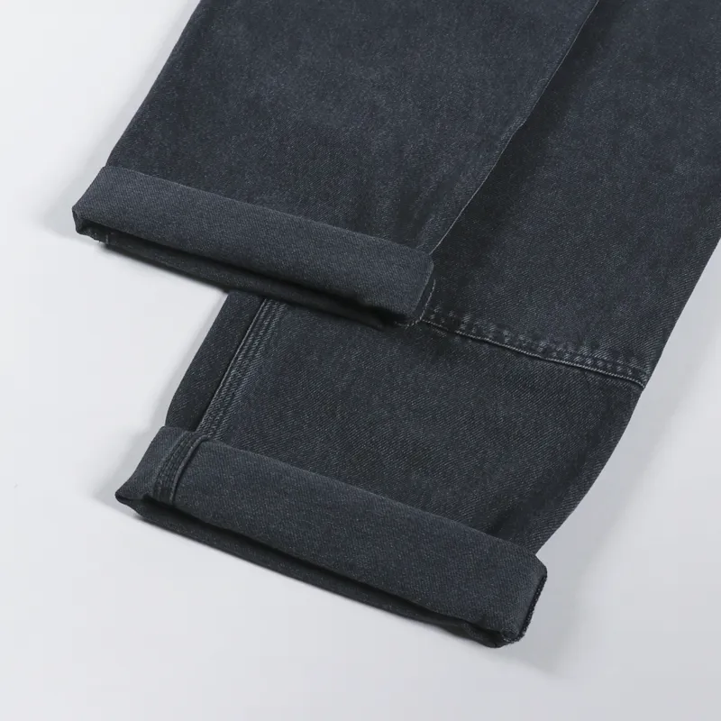 Carhartt WIP Double Knee Pant Black Stone Washed Smith Denim-4