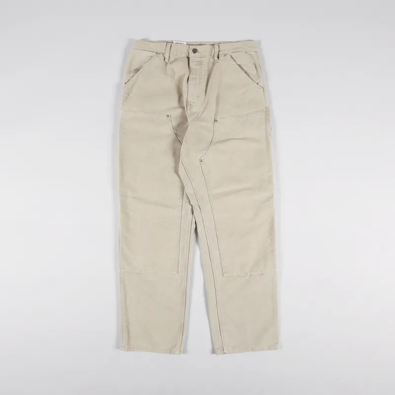 Carhartt WIP Double Knee Pant Dusty H Brown Dearborn Canvas